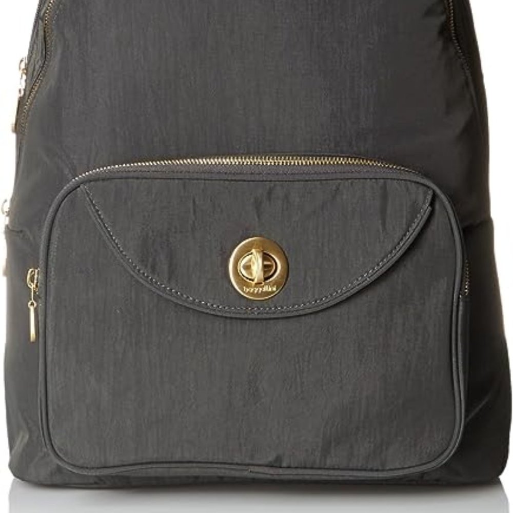 NWT Baggallini Brussels Laptop Backpack charcoal